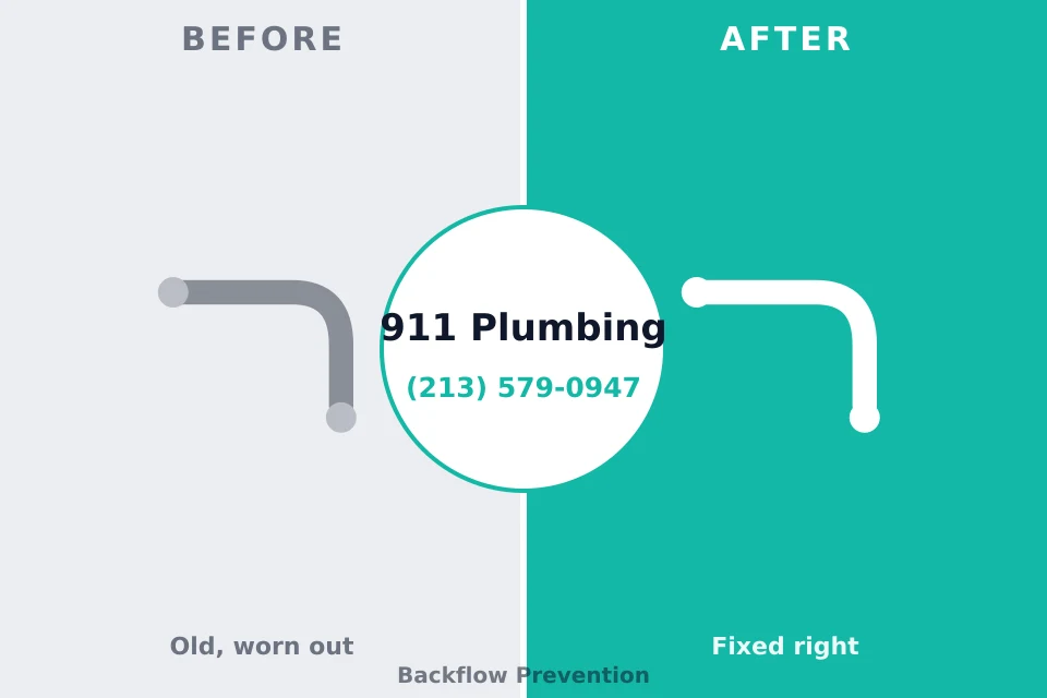 Before and after: plumbing repair Bethel Park, PA